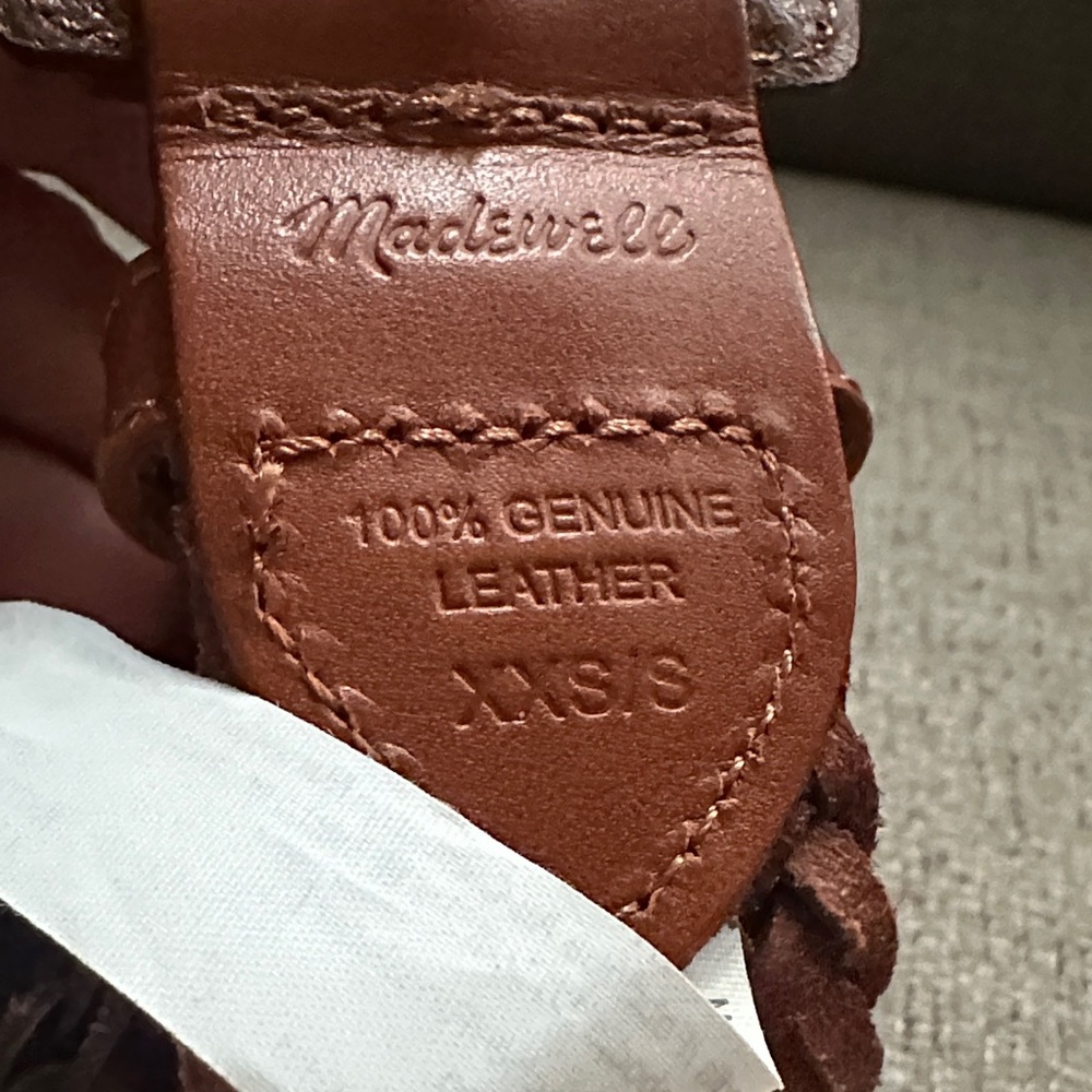 Madewell Brown Woven Leather Belt - Picture 3 of 5